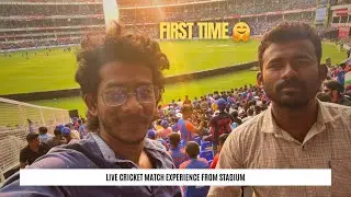 First time cricket match in stadium 🤗 OUTSTANDING EXPERIENCE | स्टेडियम में पहली बार क्रिकेट मैच