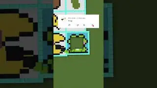 MINECRAFT FALLING PIXEL ART FROG | #shorts #minecraft #frog