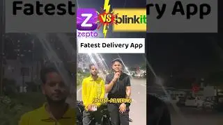 BLINKIT vs ZEPTO - Which is fast delivery app? 😱🔥#shorts #blinkit #zepto #comparison