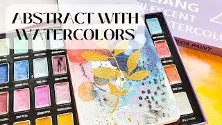 Let's play abstract with the NEW Mei Liang 48 metallic Watercolours