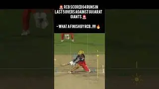 🚨 RCB SCORED 64 RUNS IN LAST 5 OVERS AGAINST GUJARAT GIANTS 🚨- What a finish by RCB..!#rcb #wpl2026
