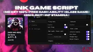 Ink Game Script | OP🔥| Highlight glass, Auto cookie, inf stamina | NO KEY 100% NO GARBAGE LIES 💯