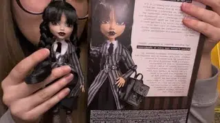 АСМР обзор на куклу Wednesday Addams
