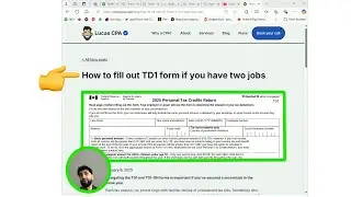 How to fill out TD1 form if you have two jobs - Guide from Canadian CPA