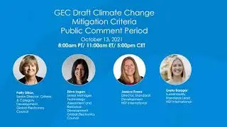 Draft EPEAT Climate Change Mitigation Criteria Webinar