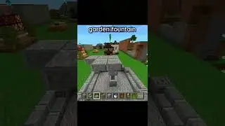 Minecraft Garden Fountain ⛲| Minecraft Build Hack| Bedrock Edition #minecraft #shorts