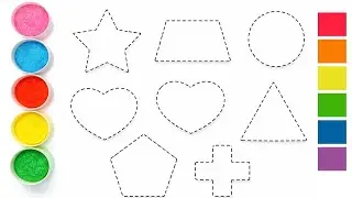 Shapes drawing for kids, Learn 2d shapes, colors for toddlers & Baby | Preschool Homeschool