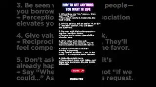 How to Get Anything You Want in Life (Psychology-Backed Power Moves) ...