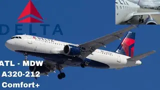 [4K] [Trip Report] Delta Air Lines Airbus A320 (Comfort Plus) | Atlanta (ATL) to Chicago (MDW)