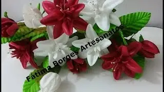 DIY- Flor Lirio Imperial em Eva