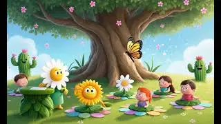 🌸 Flower Kids Open School Masti 😂 | Cute & Funny Cartoon Shorts