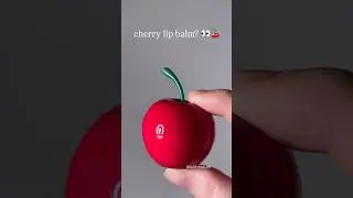 adorable cherry lip balm from tony moly is almost too cute to use ✨ #cherrybalm #makeup