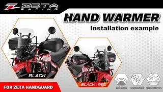 ZETA Racing Hand Warmers: Installation example