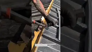 Metal Roof Seam Closed by Hand Tool #Roofing #Construction #Metalwork