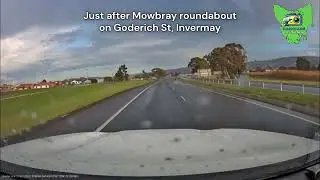 Just after Mowbray roundabout on Goderich Street, Invermay -  Speeding bike