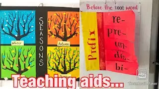 Colourful teaching aids for English B.Ed students @jaza&rsquo;s world...Easy TLM...