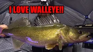 Ice Fishing Big Saskatchewan Walleye!!
