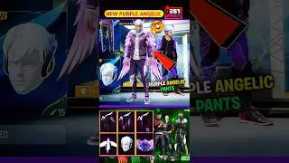 New Purple Angelic Bundle Review🤯 Ob51 Update Angelic Pant Return | #shotrs #freefire