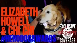 Elizabeth Howell & Chi Chi interviewed at 2018 American Humane Hero Dog Awards #HallmarkChannel