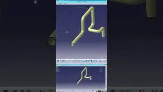 Pipe design in CATIA #engineering #3dmodeling #tutorial #shortsfeed #shortsvideo #shorts