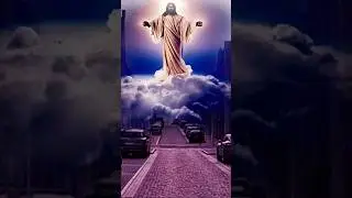 Иисуса Христа видели в небе над облаками.