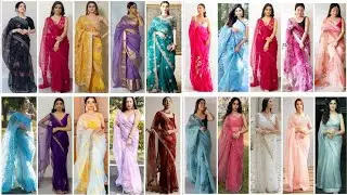 Latest Organza Saree Designs 2025 | Trending Party Wear & Wedding Saree Collection