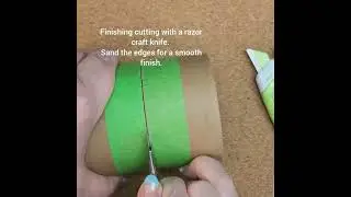 Cutting a mailing tube