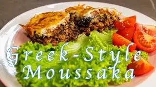 Greek-Style Moussaka | Eggplant, Meat Sauce & Creamy Béchamel. w/Subtitles