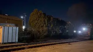 01/12/26 MBTA passenger train at Braintree MA at night. Video no.2.Video by Albert Waterman. 