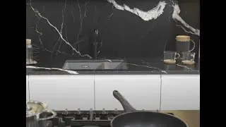 Black Mirage Kitchen Worktops from Mayfair Worktops