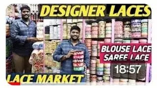BLOUSE LACE/SAREE EMBROIDERY LACE/BEGUM BAZAR/maggam work material/Wholesale shop ONLY. {9347123933}