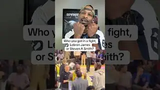 Who you got in a fight, #lebronjames or #stevenasmith #nba #espnfirsttake #lalakers #lakers #espn