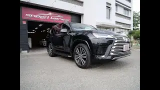 レクサスLX600 3BA-VJA310W グラファイトブラックガラスフレーク磨き＆ファイラボセラミックコーティング2層施工/スピード関西