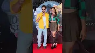 Tiger Shroff & Rashmika Mandanna at screening of Demon Slayer movie ..#tigershroff #demonslayer #e24