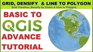 Grid Creation, Densify by Count & Line to Polygon in QGIS | GIS Data Conversion Tools