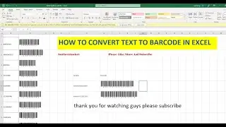 SIMPLEST WAY TO CONVERT TEXT TO BARCODE IN EXCEL 2023(TAGALOG)