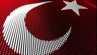 3D Animated Flag Of Turkey Copyright Free Motion Graphics Background,4K,Abstract,No Copyright Motion