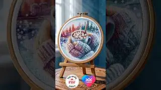 Morning Winter Cross Stitch Pattern #crossstitchpatterns #embroiderypatterns #embroidery #flosstube
