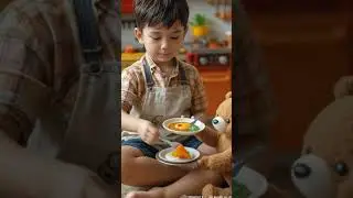 Little Chef&rsquo;s Adventure: A Boy and His Toy Cooking Set! #ToyCooking #LittleChef #KidsCookingFun