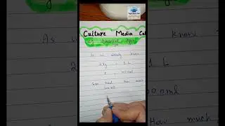 How to calculate culture Media? #microbiology #laboratory #culture #media