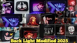 Splendor Back Light Modification 2025 🤯 || #bikemodification #modified #sticker #trending