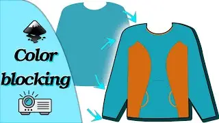 Add colorblocking lines in Inkscape - Sweater makeover!