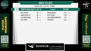 North Geelong CC 1st XI v Grovedale Tigers Senior Men 1st XI