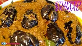 Gutti Vankaya Curry - Stuffed Brinjal Curry (ఆంధ్రా స్పెషల్ గుత్తి వంకాయ కూర)