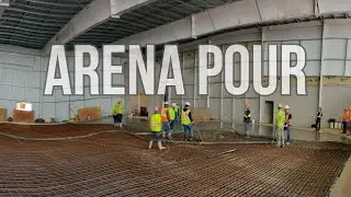 Ultra flat! No laser screed! 16,000sq ft ice rink winkler manitoba! Meridian Exhibition center.
