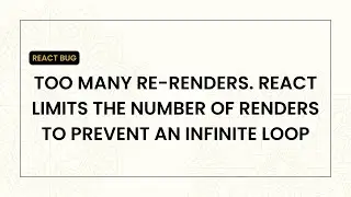 Uncaught Error : Too many re renders  React limits the number of renders to prevent an infinite loop