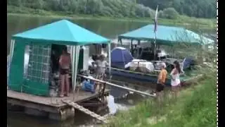 сплав на плоту по реке ока. Два капитана