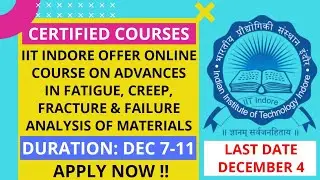 IIT indore offer courses on Fracture & Failure Analysis of Materials&nbsp;|| The Sarathi