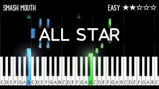 Smash Mouth - All Star - EASY Piano Tutorial