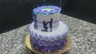 Simple engagement Two Tier cake design/ engagement cake design/two Tier cake design/@NGSRcakes